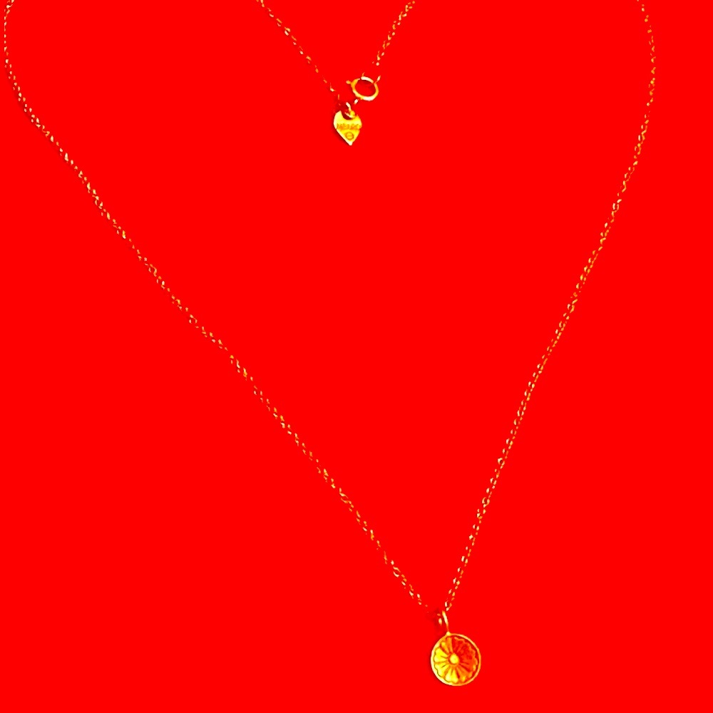 WOW POSHMARK - Authentic Me & Ro 10K Gold Engraved Reversible Pendant 10K Chain - Picture 11 of 16